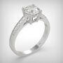 PAVE SOLITAIRE RING LR248